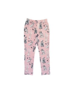 HEBE - legging - dieren - licht roze - Eileen4Kids