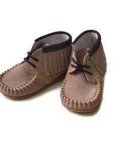 Bardossa - kinderschoen - Kimba Serraje taupe moka - bruin - Eileen4Kids