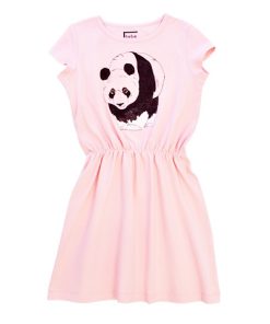 Hebe jurk roze met panda