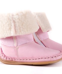 Bardossa – Alto Nubuck – kinderschoen met bont – roze