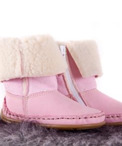 Bardossa – Alto Nubuck – kinderschoen met bont – roze