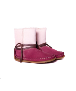 Bardossa - kinderschoen - Bajo Nubuck Burdeos laarsjes - bont - roze - Eileen4Kids