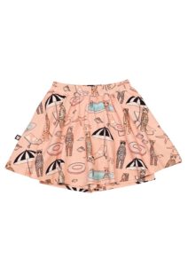 HEBE - rok met short - pool print - roze - Eileen4Kids