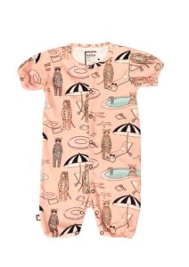 HEBE - romper - korte mouwen - pool print - Eileen4Kids