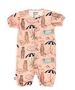 HEBE - romper - korte mouwen - pool print - Eileen4Kids