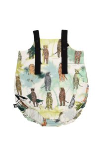 HEBE - romper - spagettibandjes - dierenprint tropical beach - Eileen4Kids