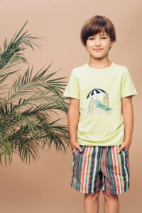 HEBE - t-shirt - geel - Eileen4Kids