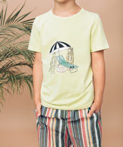 HEBE - t-shirt - geel - Eileen4Kids