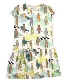 Hebe - jurk - korte mouwen - dierenprint - Eileen4Kids