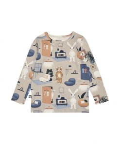 HEBE - beige shirt - sweet home - Eileen4Kids