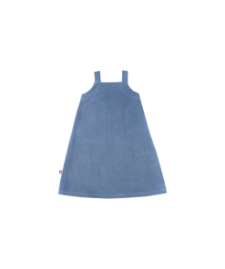 HEBE - jurk - spagettibandjes - corduroy - licht blauw - Eileen4Kids