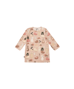 HEBE - meisjes shirt - 34 mouw - roze - Eileen4Kids