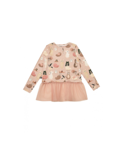 HEBE - meisjes shirt - lange mouwen - roze - Eileen4Kids