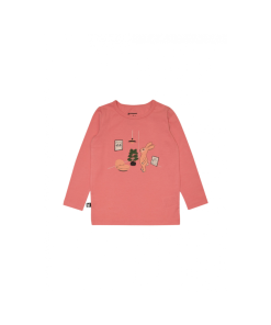 HEBE - shirt met konijn - roze - Eileen4Kids