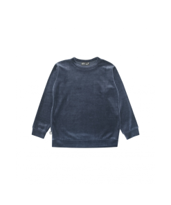 HEBE - sweater cotton velvet - navy - Eileen4Kids