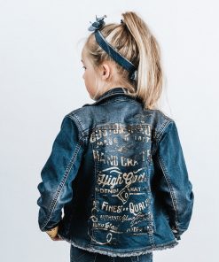 Blue Barn Jeans - spijkerjasje - vintage - donkere wassing - Eileen4Kids