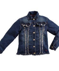 Blue Barn Jeans - spijkerjasje - vintage - donkere wassing (v) - Eileen4Kids