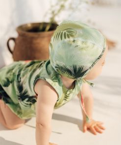 HEBE - romper - palm print - groen - Eileen4Kids