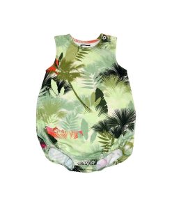 HEBE - romper - palm print - groen - Eileen4Kids