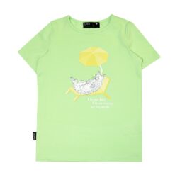 HEBE - t-shirt - kat - licht groen - Eileen4Kids