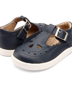 OLD SOLES - kinderschoen - T-band - navy - Eileen4Kids