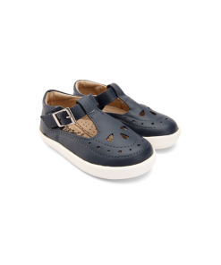 OLD SOLES - kinderschoen T-band - navy - Eileen4Kids