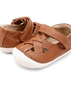 OLD SOLES - kinderschoen - pave thread - tan - Eileen4Kids