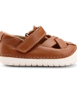 OLD SOLES - kinderschoen - pave thread - tan - Eileen4Kids