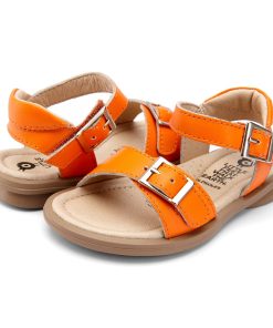 Old Soles - kinderschoen -Nevana Neon Orange sandaal - Eileen4Kids