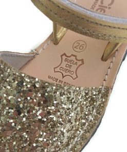 Cienta - kinderschoen - sandaal - glitter goud - Eileen4Kids