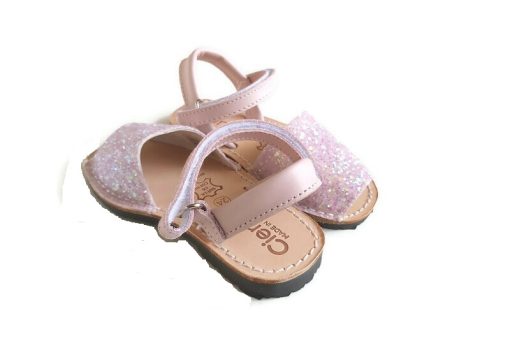 Cienta - kinderschoen - sandaal - glitter roze - Eileen4Kids