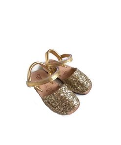 Cienta - kinderschoen - sandaal - glitter goud - Eileen4Kids