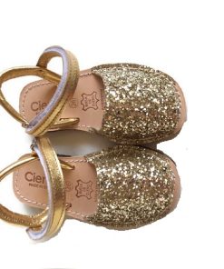 Cienta - kinderschoen - sandaal - glitter goud - Eileen4Kids