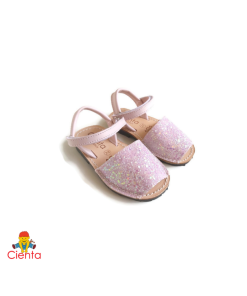 Cienta - kinderschoen - sandaal - glitter roze - Eileen4Kids