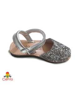 Cienta - kinderschoen - sandaal - glitter zilver - Eileen4Kids