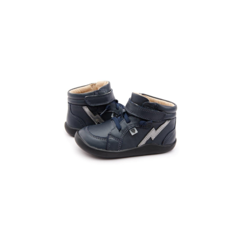 OLD SOLES – kinderschoen – hoge sneakers – light the ground – navy - Eileen4Kids