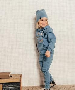 HEBE - hoodie - blauw - Eileen4Kids