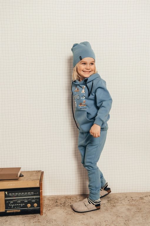 HEBE - hoodie - blauw - Eileen4Kids