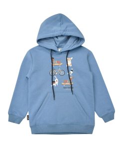 HEBE - hoodie - blauw - Eileen4Kids