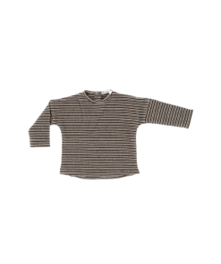 Riffle Amsterdam - baby shirt - lange mouwen - gestreept - bruin - Eileen4Kids