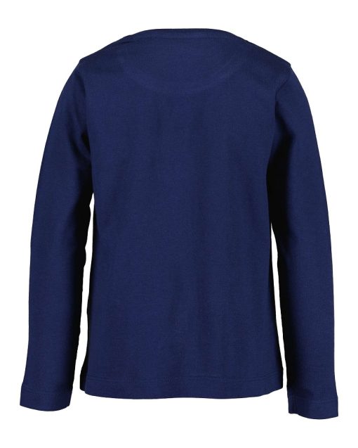 Blue Seven - shirt lange mouwen - berry - blauw - Eileen4Kids