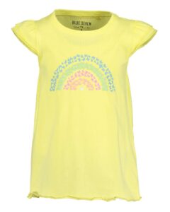 Blue Seven - T-shirt -rainbow - geel - Eileen4Kids