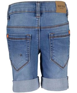 Blue Seven - jongens jogjeans short - blauw - Eileen4Kids