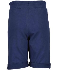 Blue Seven - sweat bermuda - effen blauw - Eileen4Kids