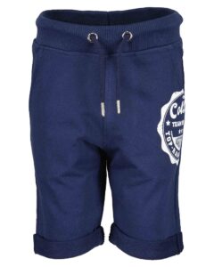 Bermuda - sweat bermuda - effen blauw - Eileen4Kids