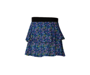 Kiezeltje - rok - blauw gebloemd - Eileen4Kids