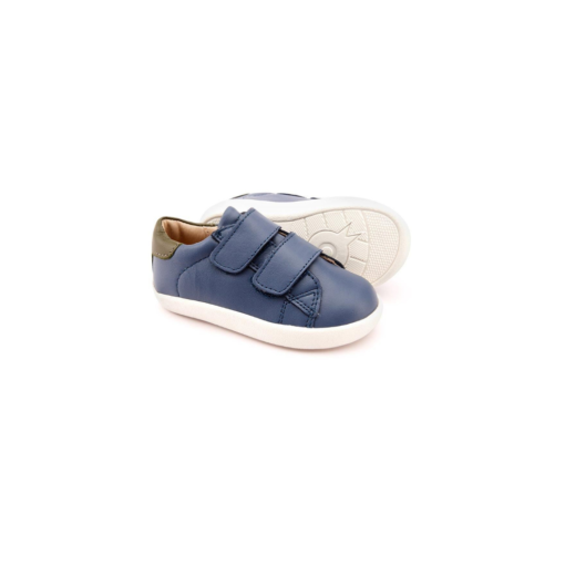 OLD SOLES – kinderschoen – lage sneakers – toddy shoe – petrol - Eileen4Kids