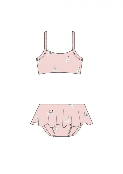 HEBE - bikini - dalmation print - roze - Eileen4Kids