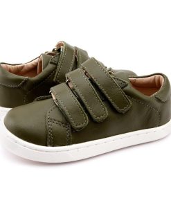 OLD SOLES - kinderschoen - lage sneakers - step markert - legergroen - Eileen4Kids