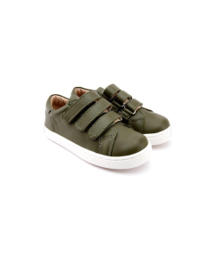 OLD SOLES – kinderschoen – lage sneakers – step markert – legergroen - Eileen4Kids